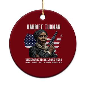 Harriet Tubman Patriotic Ceramic Ornament Female Empowerment History Gift TS12 1pc Red Print Your Wear
