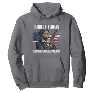 Harriet Tubman Patriotic Hoodie Female Empowerment History Gift TS12 Charcoal Print Your Wear
