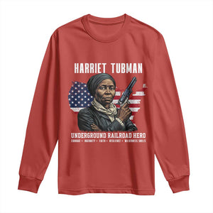 Harriet Tubman Patriotic Long Sleeve Shirt Female Empowerment History Gift TS12 Red Print Your Wear