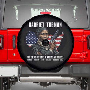 Harriet Tubman Patriotic Spare Tire Cover Female Empowerment History Gift TS12 Black Print Your Wear