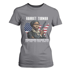 Harriet Tubman Patriotic T Shirt For Women Female Empowerment History Gift TS12 Charcoal Print Your Wear