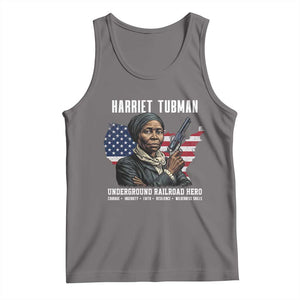 Harriet Tubman Patriotic Tank Top Female Empowerment History Gift TS12 Deep Heather Print Your Wear