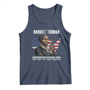 Harriet Tubman Patriotic Tank Top Female Empowerment History Gift TS12 Navy Print Your Wear