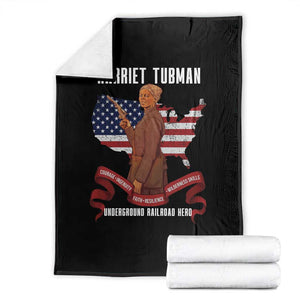 Harriet Tubman Patriotic Throw Blanket Strong Black Women Pride TS12 Black Print Your Wear
