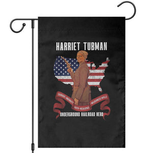 Harriet Tubman Patriotic Garden Flag Strong Black Women Pride TS12 Black Print Your Wear