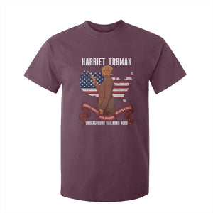 Harriet Tubman Patriotic T Shirt For Kid Strong Black Women Pride TS12 Maroon Print Your Wear