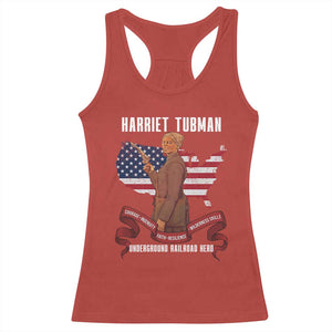 Harriet Tubman Patriotic Racerback Tank Top Strong Black Women Pride TS12 Red Print Your Wear
