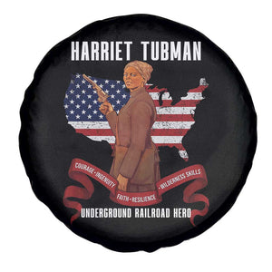 Harriet Tubman Patriotic Spare Tire Cover Strong Black Women Pride TS12 Print Your Wear