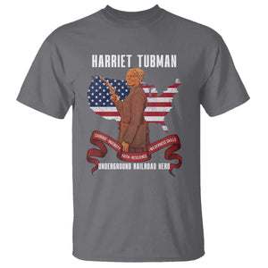 Harriet Tubman Patriotic T Shirt Strong Black Women Pride TS12 Charcoal Print Your Wear