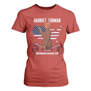 Harriet Tubman Patriotic T Shirt For Women Strong Black Women Pride TS12 Red Print Your Wear