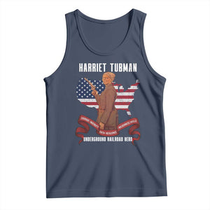 Harriet Tubman Patriotic Tank Top Strong Black Women Pride TS12 Navy Print Your Wear