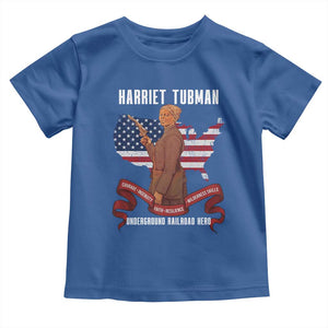 Harriet Tubman Patriotic Toddler T Shirt Strong Black Women Pride TS12 Royal Blue Print Your Wear