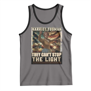 Harriet Tubman Tank Top Thay Can Not Stop The Light TS12 Deep Heather Black Print Your Wear