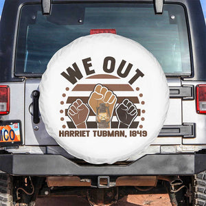 Harriet Tubman We Out 1849 Spare Tire Cover Vintage Sunset Black American Hero TS12 No hole White Print Your Wear