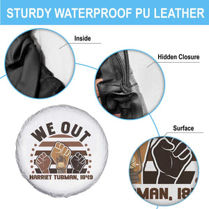 Harriet Tubman We Out 1849 Spare Tire Cover Vintage Sunset Black American Hero TS12 Print Your Wear