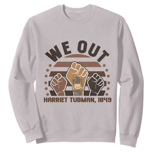Harriet Tubman We Out 1849 Sweatshirt Vintage Sunset Black American Hero TS12 Ice Gray Print Your Wear