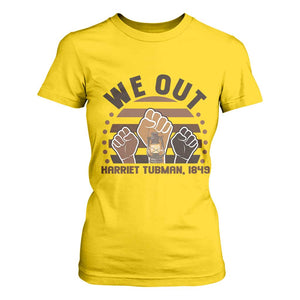 Harriet Tubman We Out 1849 T Shirt For Women Vintage Sunset Black American Hero TS12 Daisy Print Your Wear
