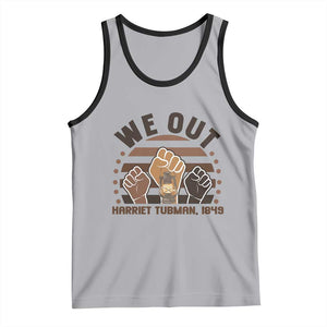 Harriet Tubman We Out 1849 Tank Top Vintage Sunset Black American Hero TS12 Athletic Heather Black Print Your Wear