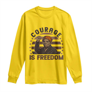 Harriet Tubman Legacy Long Sleeve Shirt Courage Is Freedom TS12 Daisy Print Your Wear