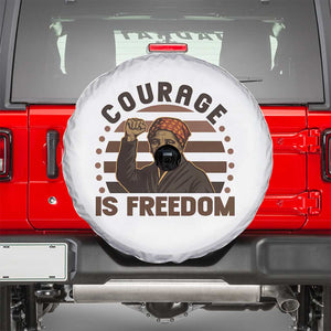 Harriet Tubman Legacy Spare Tire Cover Courage Is Freedom TS12 White Print Your Wear