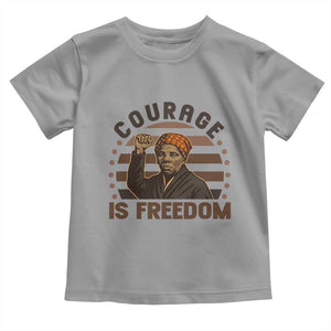 Harriet Tubman Legacy Toddler T Shirt Courage Is Freedom TS12 Sport Gray Print Your Wear