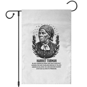 American Hero Harriet Tubman Garden Flag Black History Leader Gift TS12 White Print Your Wear