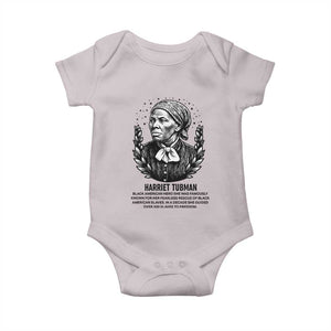 American Hero Harriet Tubman Baby Onesie Black History Leader Gift TS12 Ice Gray Print Your Wear