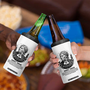 American Hero Harriet Tubman 4 in 1 Can Cooler Tumbler Black History Leader Gift TS12 Print Your Wear