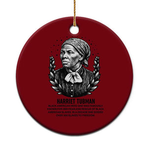 American Hero Harriet Tubman Ceramic Ornament Black History Leader Gift TS12 1pc Red Print Your Wear