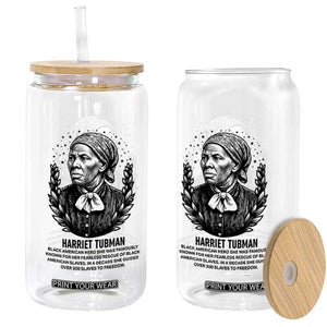 American Hero Harriet Tubman Glass Can Black History Leader Gift TS12 Print Your Wear