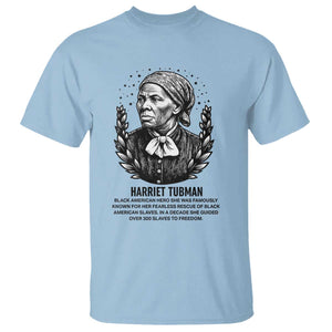 American Hero Harriet Tubman T Shirt Black History Leader Gift TS12 Light Blue Print Your Wear