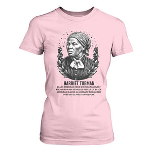 American Hero Harriet Tubman T Shirt For Women Black History Leader Gift TS12 Light Pink Print Your Wear