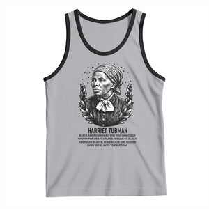American Hero Harriet Tubman Tank Top Black History Leader Gift TS12 Athletic Heather Black Print Your Wear