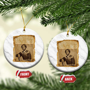 Harriet Tubman Tribute Ceramic Ornament Civil Rights Leader Black History Gift TS12 1pc White Marble Print Your Wear