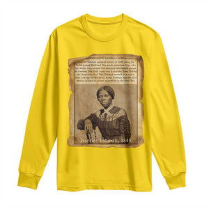 Harriet Tubman Tribute Long Sleeve Shirt Civil Rights Leader Black History Gift TS12 Daisy Print Your Wear