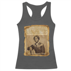 Harriet Tubman Tribute Racerback Tank Top Civil Rights Leader Black History Gift TS12 Dark Heather Print Your Wear