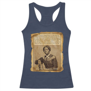 Harriet Tubman Tribute Racerback Tank Top Civil Rights Leader Black History Gift TS12 Navy Print Your Wear