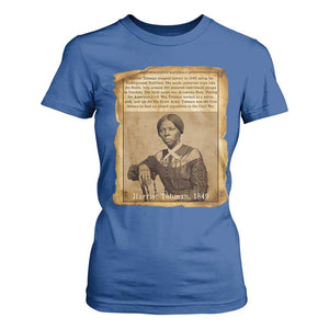 Harriet Tubman Tribute T Shirt For Women Civil Rights Leader Black History Gift TS12 Royal Blue Print Your Wear