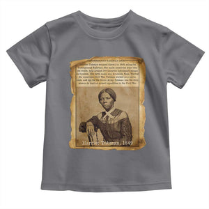 Harriet Tubman Tribute Toddler T Shirt Civil Rights Leader Black History Gift TS12 Charcoal Print Your Wear