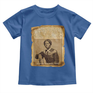 Harriet Tubman Tribute Toddler T Shirt Civil Rights Leader Black History Gift TS12 Royal Blue Print Your Wear