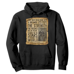 Harriet Tubman Quote Hoodie Strength Patience Passion To Change The World TS12 Black Print Your Wear