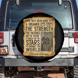 Harriet Tubman Quote Spare Tire Cover Strength Patience Passion To Change The World TS12 No hole Black Print Your Wear