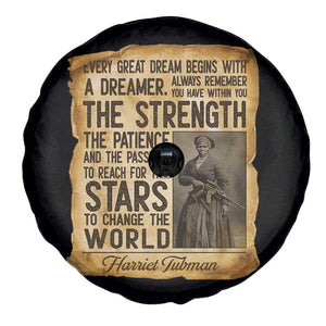 Harriet Tubman Quote Spare Tire Cover Strength Patience Passion To Change The World TS12 Print Your Wear