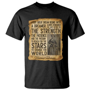 Harriet Tubman Quote T Shirt Strength Patience Passion To Change The World TS12 Black Print Your Wear