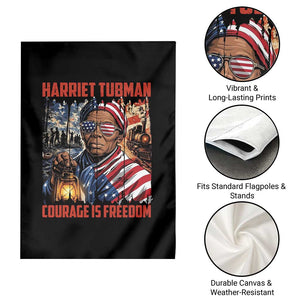 Harriet Tubman Courage Is Freedom Garden Flag Black History Gift TS12 Print Your Wear