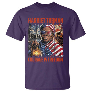 Harriet Tubman Courage Is Freedom T Shirt Black History Gift TS12 Purple Print Your Wear