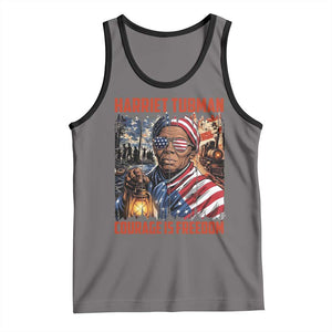 Harriet Tubman Courage Is Freedom Tank Top Black History Gift TS12 Deep Heather Black Print Your Wear