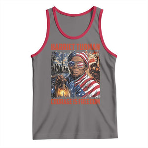 Harriet Tubman Courage Is Freedom Tank Top Black History Gift TS12 Deep Heather Red Print Your Wear