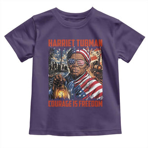 Harriet Tubman Courage Is Freedom Toddler T Shirt Black History Gift TS12 Purple Print Your Wear