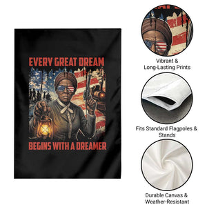 Harriet Tubman Quote Garden Flag Every Great Dream Begins With A Dreamer TS12 Print Your Wear